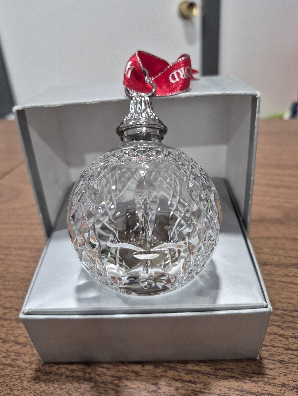 Waterford Crystal Fleur-de-Lis Christmas Ornament